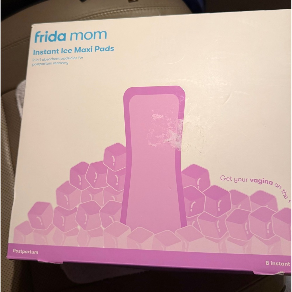 Frida Mom Instant Ice Maxi Pads 8 Count 2-in-1 Postpartum Recovery Padsicles